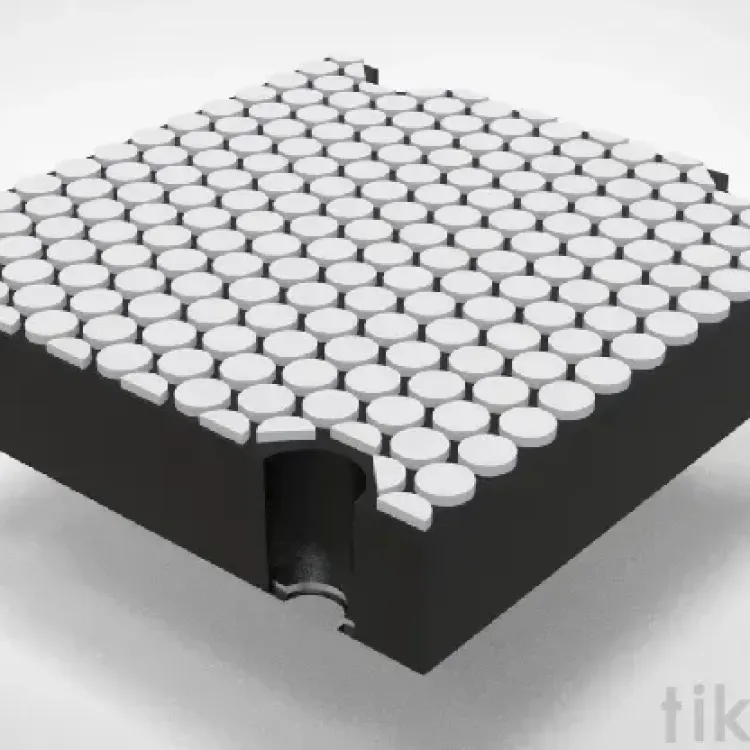 Composite vibrating screen blind plate